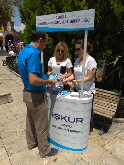 Denizli İŞKUR’da Stant Çalışmaları ile Teşvikler Anlatılmaya Devam Ediyor