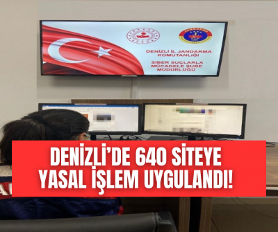 Denizli'de 640 siteye yasal işlem uygulandı!