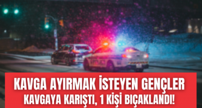 Denizli'de kavga ayırmaya çalışan gençler kaş yapayım derken göz çıkarttı, bir kişi bıçaklandı!