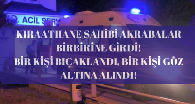 Denizli'de Kıraathane'de çıkan kavgada bıçaklar konuştu!