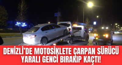 Denizli'de trafik canavarı çarptığı motosikletliyi yaralı halde bırakıp kaçtı!