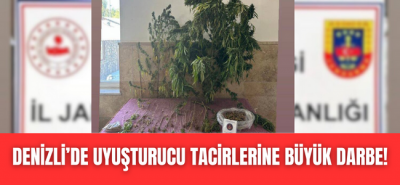Denizli'de uyuşturucuya tacirlerine büyük darbe!