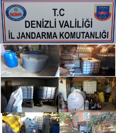 JANDARMA 50 TON KAÇAK İÇKİ ELE GEÇİRDİ