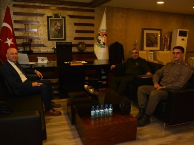 Jandarma komutanından teşekkür ziyareti