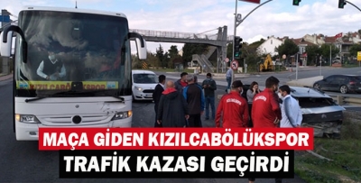 Maça Giden Kızılcabölükspor Trafik Kazası Geçirdi