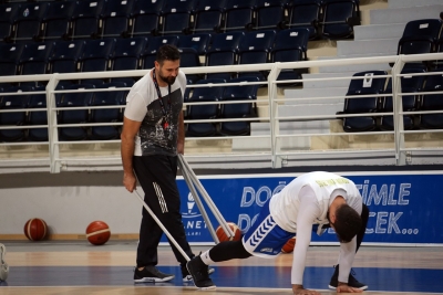 MERKEZEFENDİ BELEDİYESİ DENİZLİ BASKET HALİLİYE MAÇINA HAZIRLANIYOR