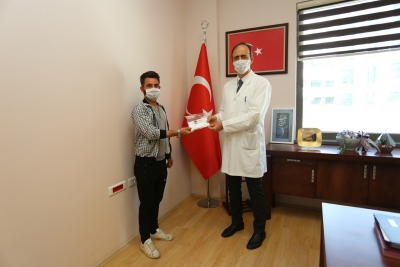 PAÜ Bünyesinde Üretilen Medikal Maskeler PAÜ Personeline Dağıtıldı
