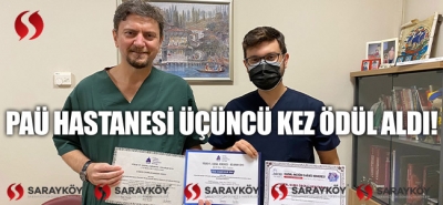 PAÜ Hastanesi Üçüncü Kez Ödül Aldı!