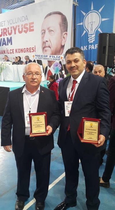 Sarayköy AK Parti  6. olağan Kongresi anlamlı ödül