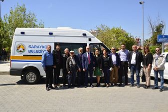 Sarayköy Belediyesine  ambulans hibe edildi