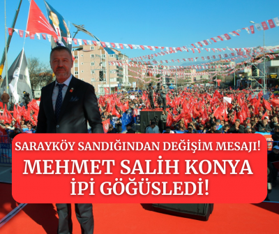 Sarayköy Salih Konya dedi! 10 bin 762 oy aldı fark ! Sandıktan değişim mesajı çıktı! 