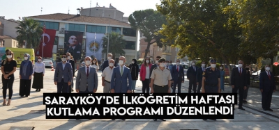 Sarayköy'de ilköğretim haftası kutlama programı düzenlendi