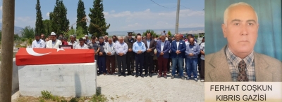Sarayköylü Kıbrıs Gazisi toprağa verildi