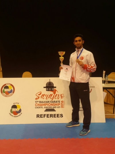 Sarayköylü milli karateci Kerem Kaya  Balkan Şampiyonu oldu.