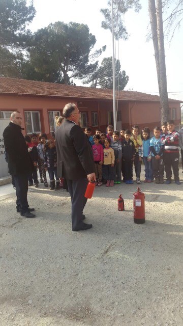 SIĞMA İLKOKULUNDA YANGIN TATBİKATI YAPILDI