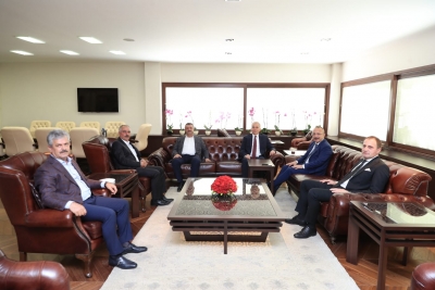 Siirt İlçe Belediye Başkanları Vali Ali Fuat Atik’i Ziyaret Etti