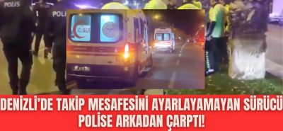 Takip mesafesini ayarlayamayan sürücü motosikletli polise. çarptı, iki kişi yaralandı! 