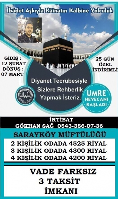 Umreye gitmek isteyenler bu haber sizin için 