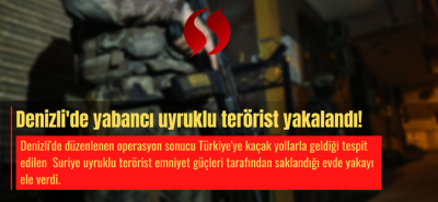 Yabancı uyruklu PKK'lı terörist Denizili'de yakayı ele verdi.